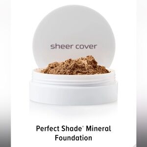 Sheer Cover Mineral Foundation in the shade Tan. Set of 4